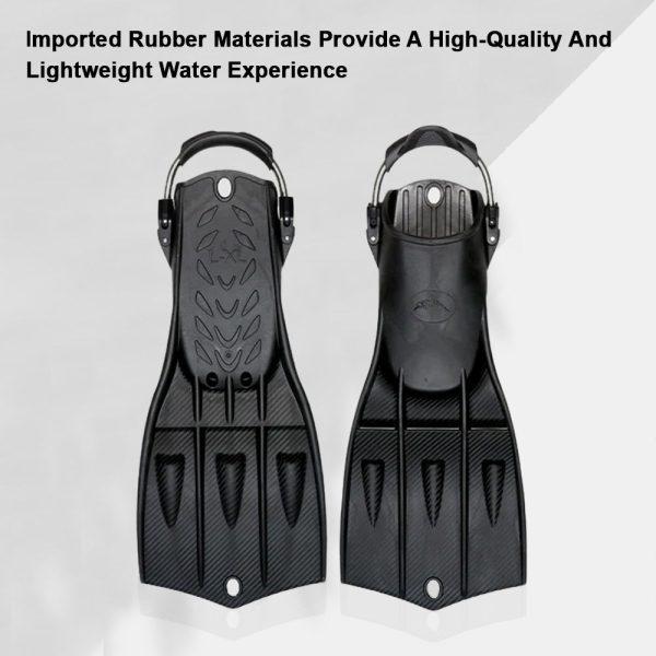Professional Scuba Diving Snorkel Fins Adjustable Buckles Swimming Flippers Short Silicone Frog Shoes For Adult Diving Equipment - Image 6